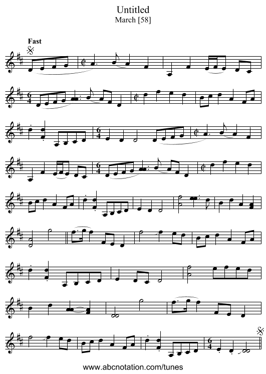 Untitled - staff notation