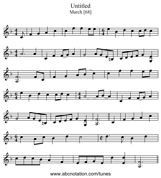 Untitled - staff notation