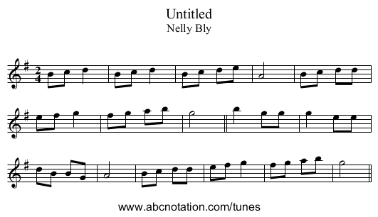 Untitled - staff notation