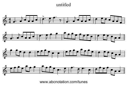 untitled - staff notation