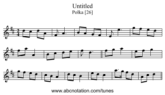 Untitled - staff notation