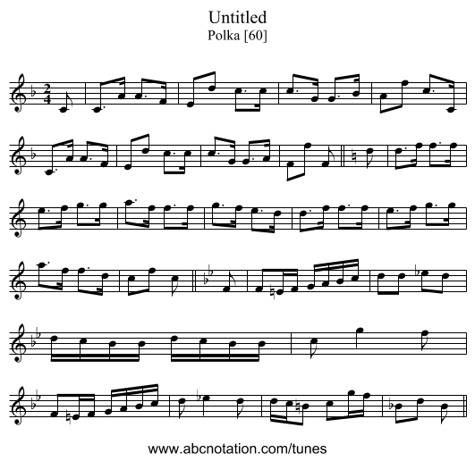 Untitled - staff notation