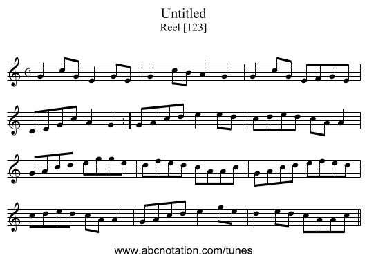 Untitled - staff notation