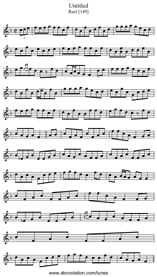 Untitled - staff notation