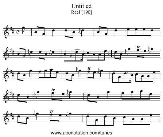 Untitled - staff notation