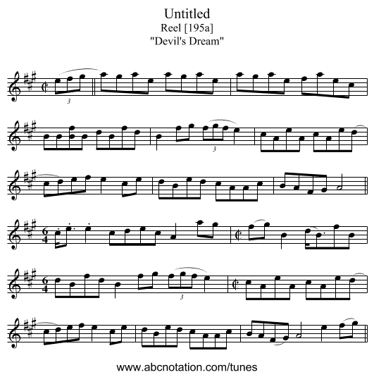 Untitled - staff notation