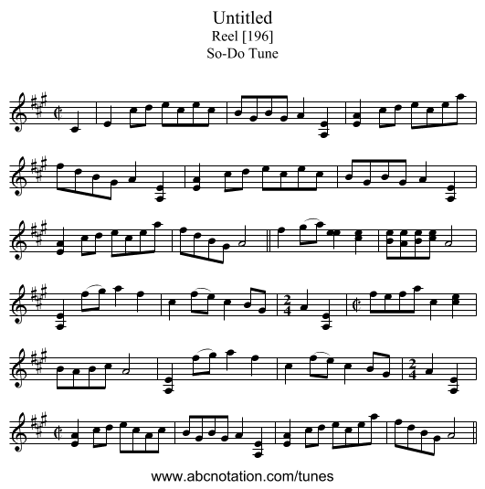 Untitled - staff notation