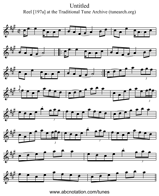 Untitled - staff notation