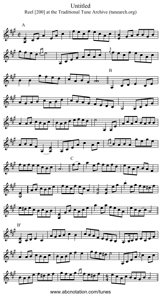 Untitled - staff notation