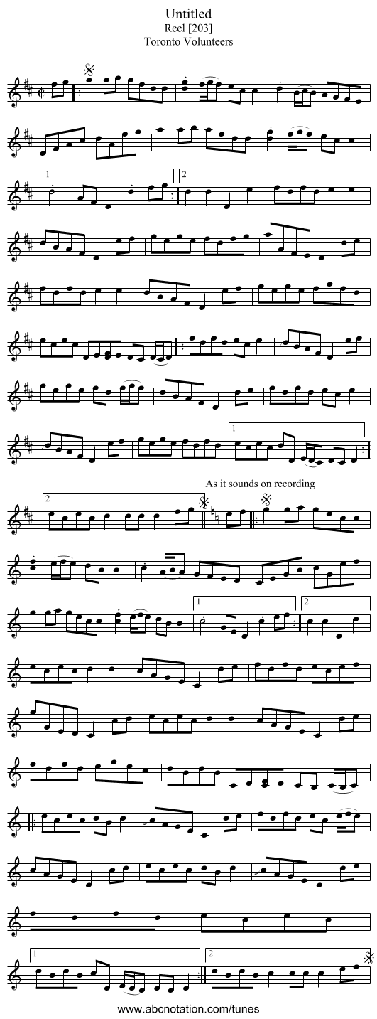 Untitled - staff notation