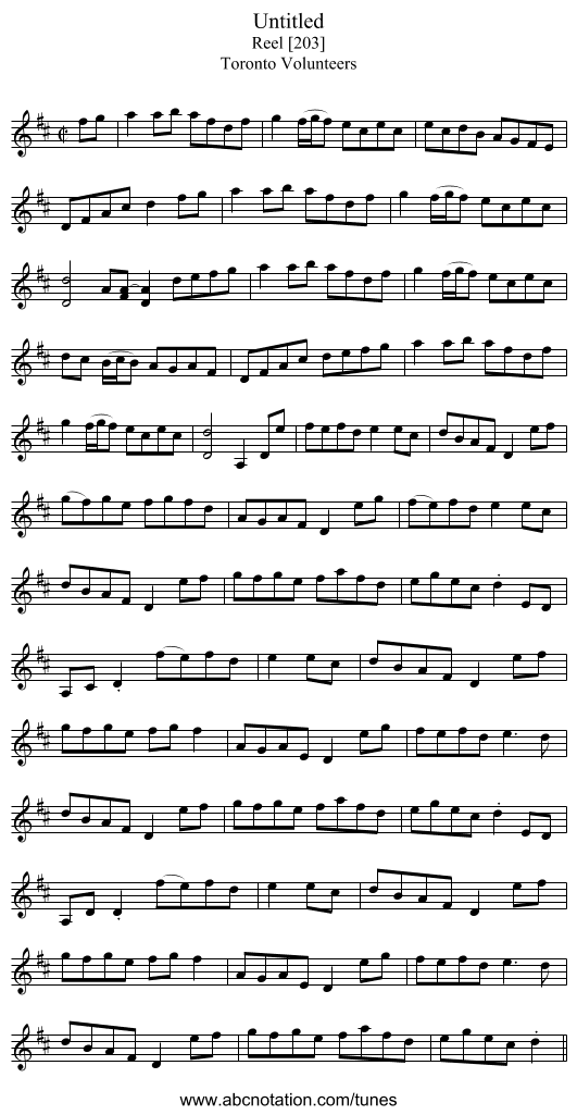 Untitled - staff notation