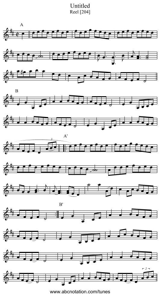 Untitled - staff notation