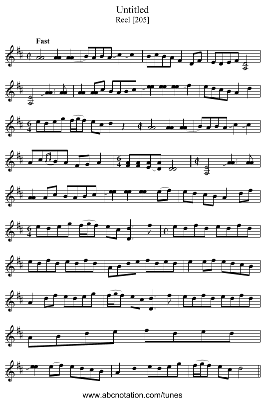 Untitled - staff notation
