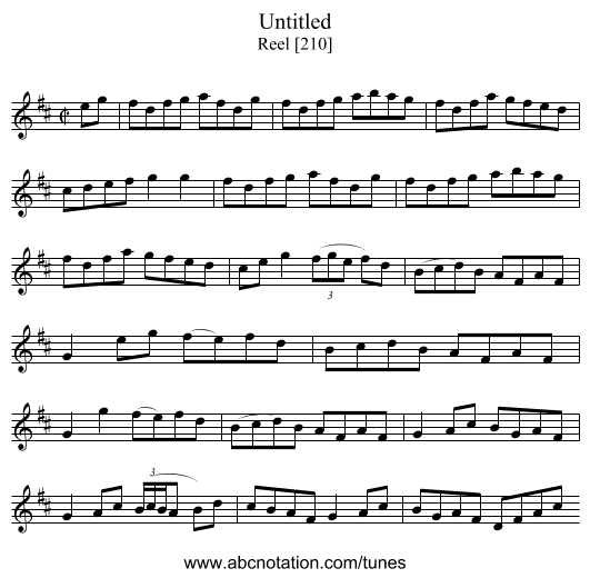 Untitled - staff notation