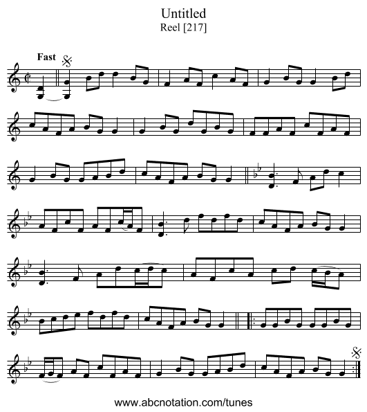 Untitled - staff notation