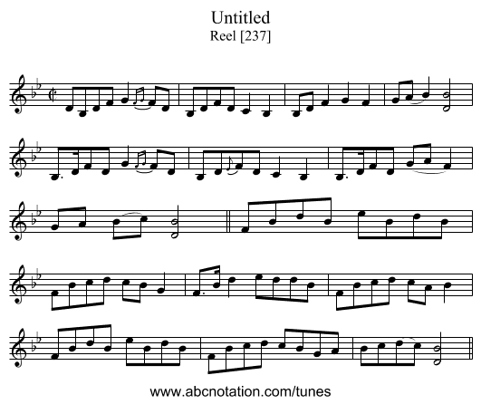 Untitled - staff notation