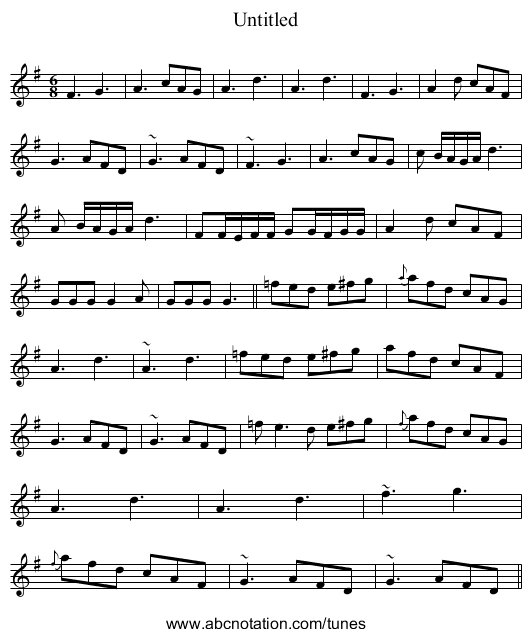 Untitled - staff notation