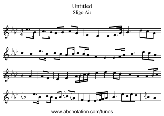 Untitled - staff notation