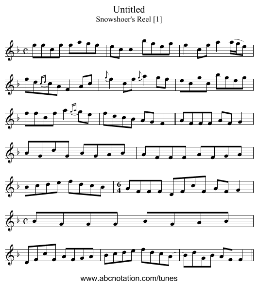 Untitled - staff notation