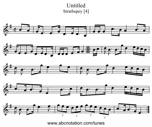 Untitled - staff notation