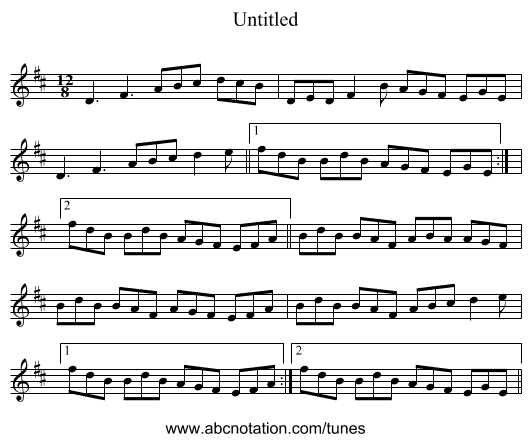 Untitled - staff notation