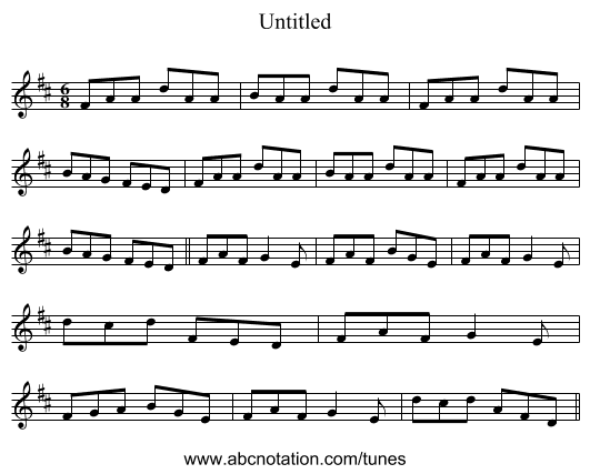 Untitled - staff notation