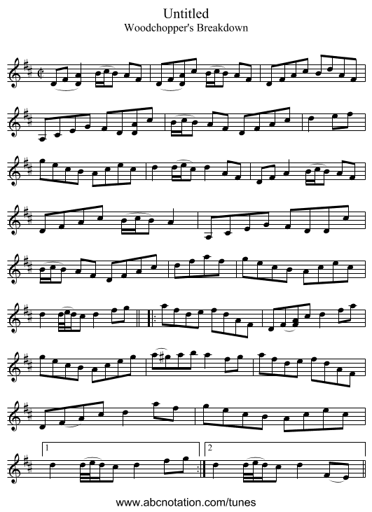 Untitled - staff notation