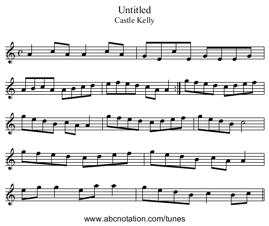 Untitled - staff notation