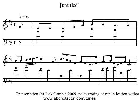 [untitled] - staff notation