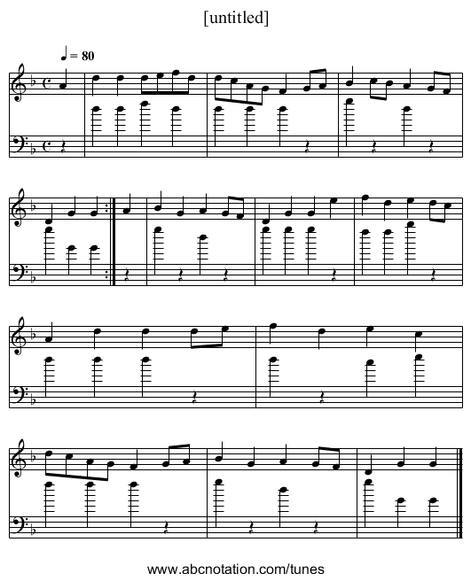 [untitled] - staff notation