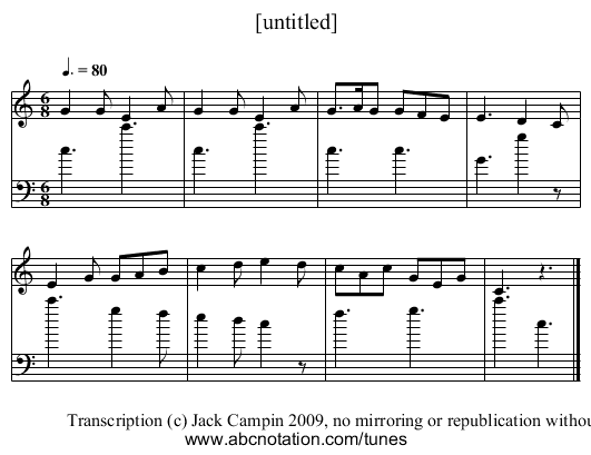[untitled] - staff notation