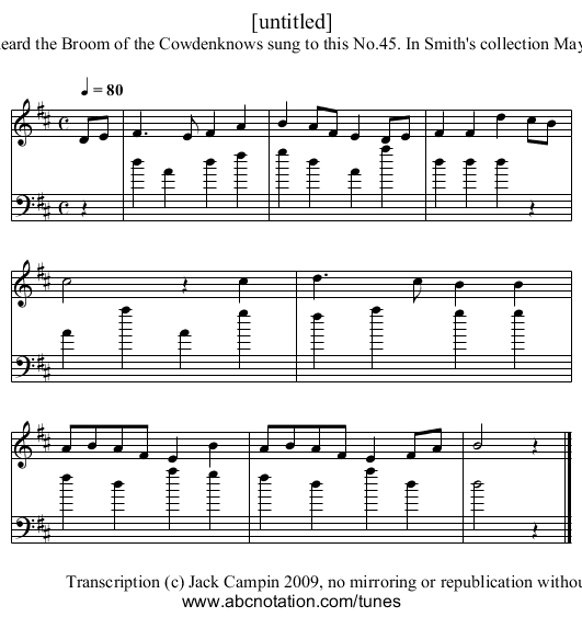 [untitled] - staff notation