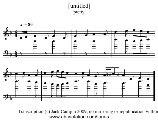 [untitled] - staff notation