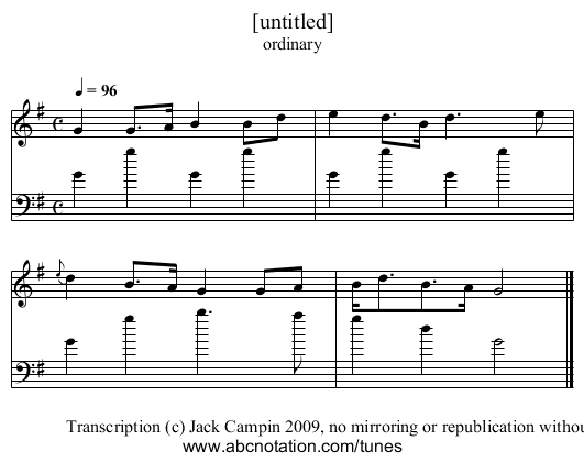 [untitled] - staff notation