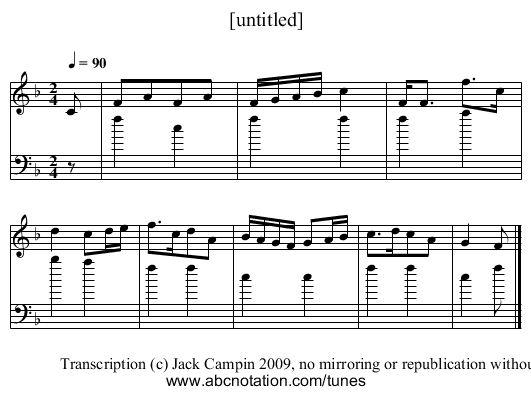 [untitled] - staff notation