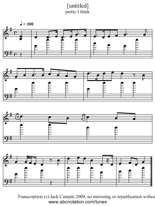 [untitled] - staff notation