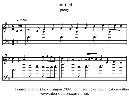 [untitled] - staff notation