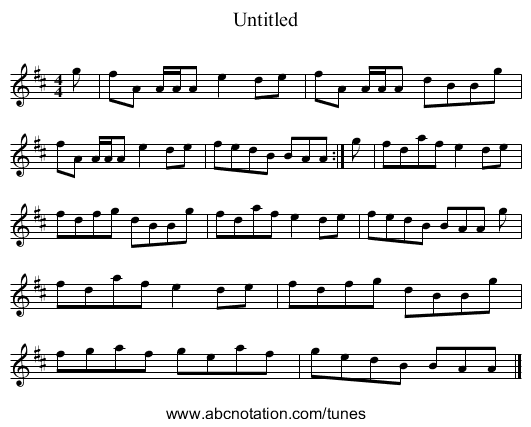 Untitled - staff notation