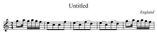 Untitled - staff notation