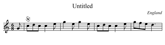 Untitled - staff notation