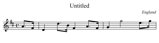 Untitled - staff notation