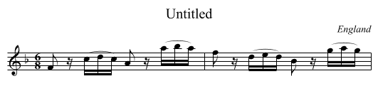 Untitled - staff notation