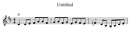 Untitled - staff notation