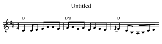 Untitled - staff notation