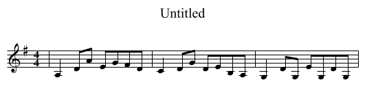 Untitled - staff notation