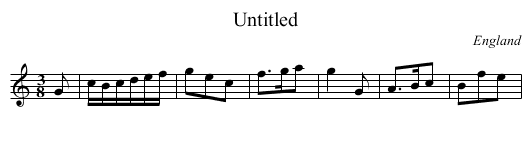 Untitled - staff notation