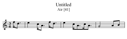 Untitled - staff notation