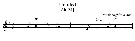 Untitled - staff notation