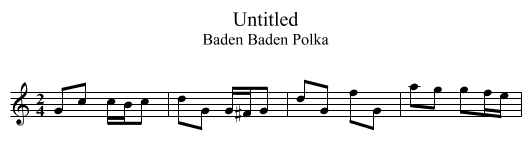 Untitled - staff notation