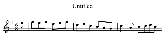 Untitled - staff notation